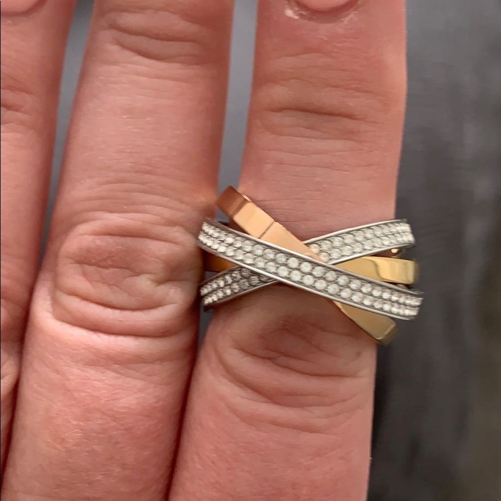 Henri Bendel ring - silver, gold, rose gold